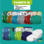 Paquete 10 Pañales Unitalla - Niño